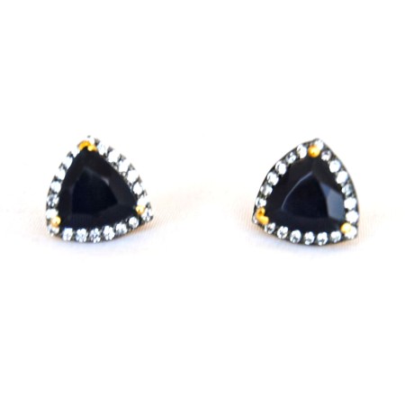 Neon Diamond Stud Earrings